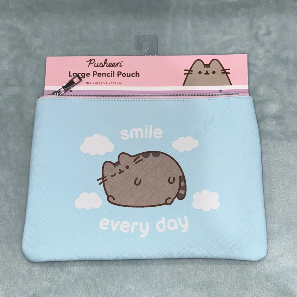 Pusheen Light Blue Smile Everyday Pencil Pouch